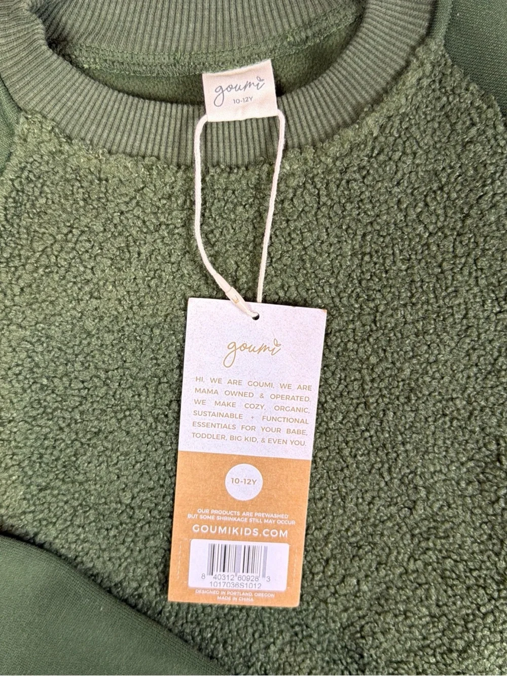 Goumi Olive Green Sherpa Tracksuit